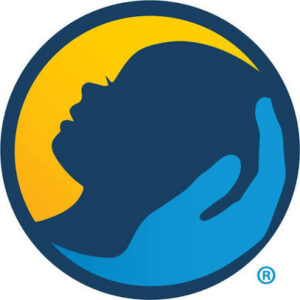The Zero to Three logo includes a blue hand cradling a child’s profile inside a yellow circle. (Alternative text generated with the assist of Microsoft Copilot)